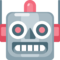 Robot Face emoji on Facebook